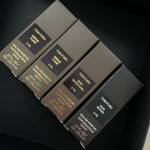 Tom Ford Perfume samples set Ebene Fume*2 / Bois Marocain *1/ Oud wood*1